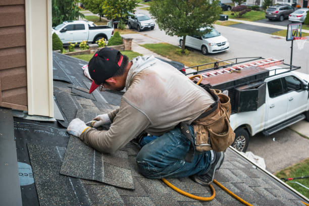 Professional Roof Replacement technician working in Illiopolis, IL
